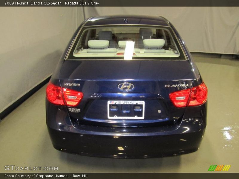 Regatta Blue / Gray 2009 Hyundai Elantra GLS Sedan