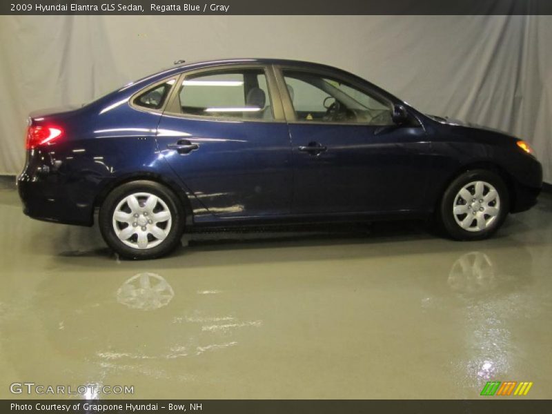 Regatta Blue / Gray 2009 Hyundai Elantra GLS Sedan