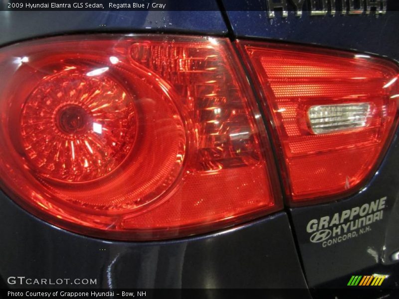 Regatta Blue / Gray 2009 Hyundai Elantra GLS Sedan