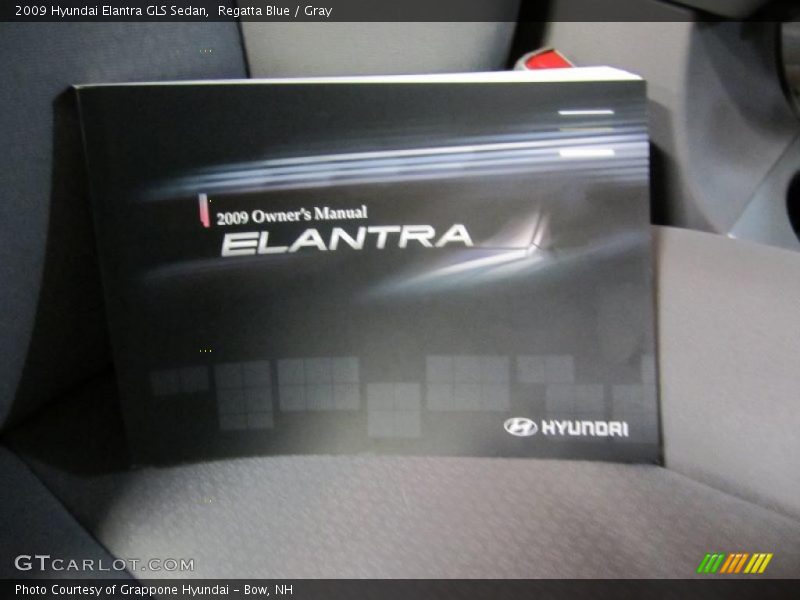 Regatta Blue / Gray 2009 Hyundai Elantra GLS Sedan