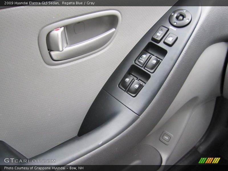 Regatta Blue / Gray 2009 Hyundai Elantra GLS Sedan