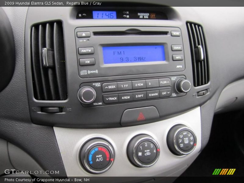 Regatta Blue / Gray 2009 Hyundai Elantra GLS Sedan
