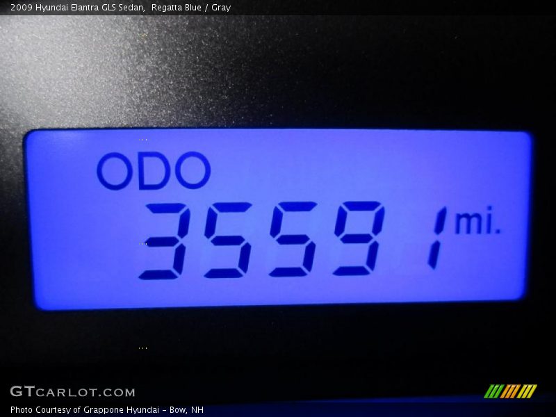 Regatta Blue / Gray 2009 Hyundai Elantra GLS Sedan