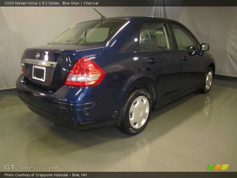 Blue Onyx / Charcoal 2009 Nissan Versa 1.8 S Sedan