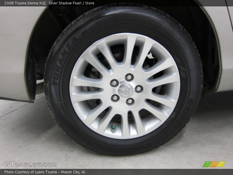 Silver Shadow Pearl / Stone 2008 Toyota Sienna XLE