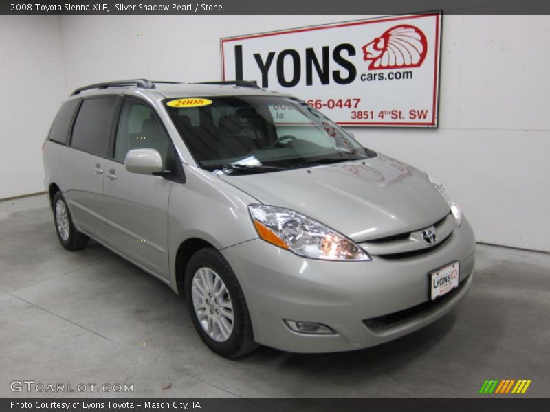 Silver Shadow Pearl / Stone 2008 Toyota Sienna XLE