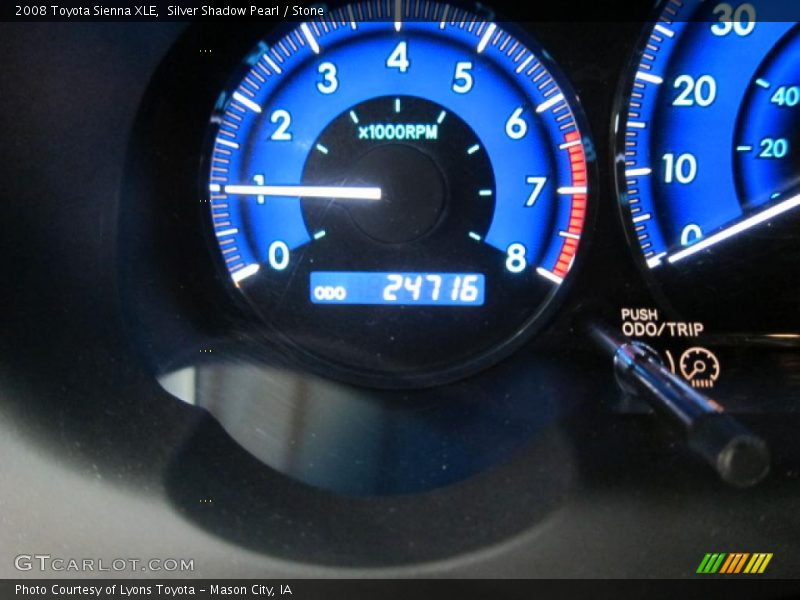 Silver Shadow Pearl / Stone 2008 Toyota Sienna XLE