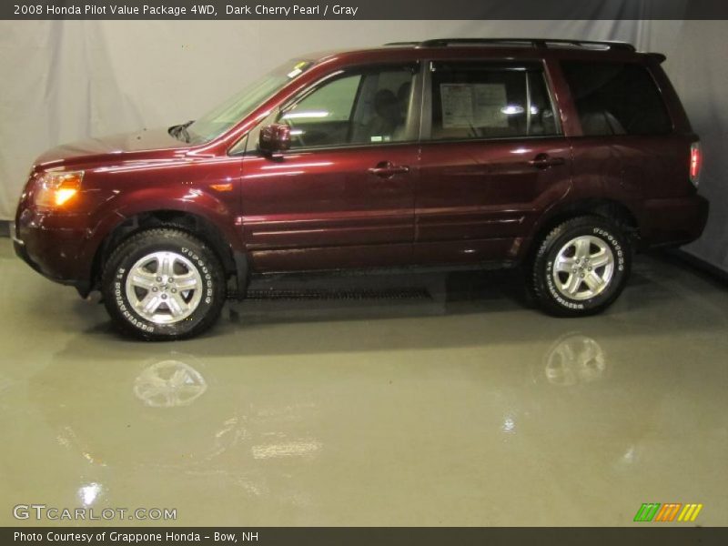 Dark Cherry Pearl / Gray 2008 Honda Pilot Value Package 4WD