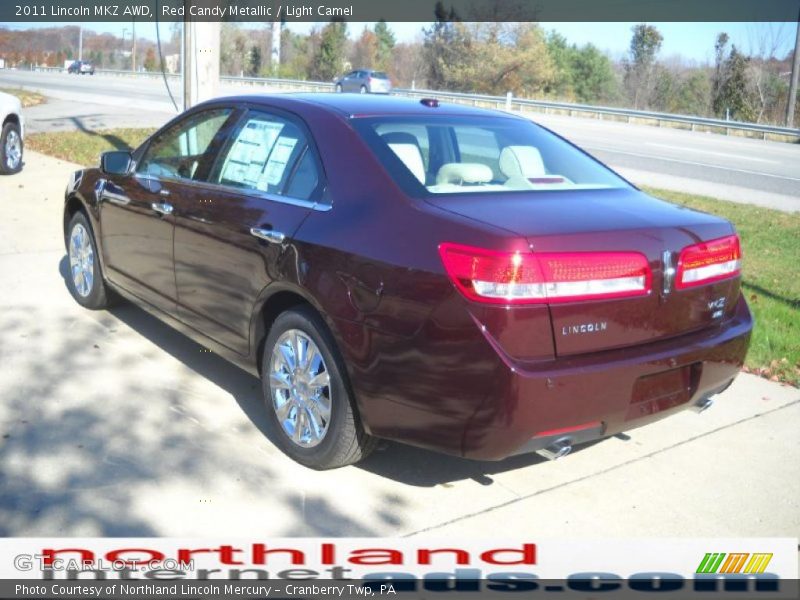 Red Candy Metallic / Light Camel 2011 Lincoln MKZ AWD