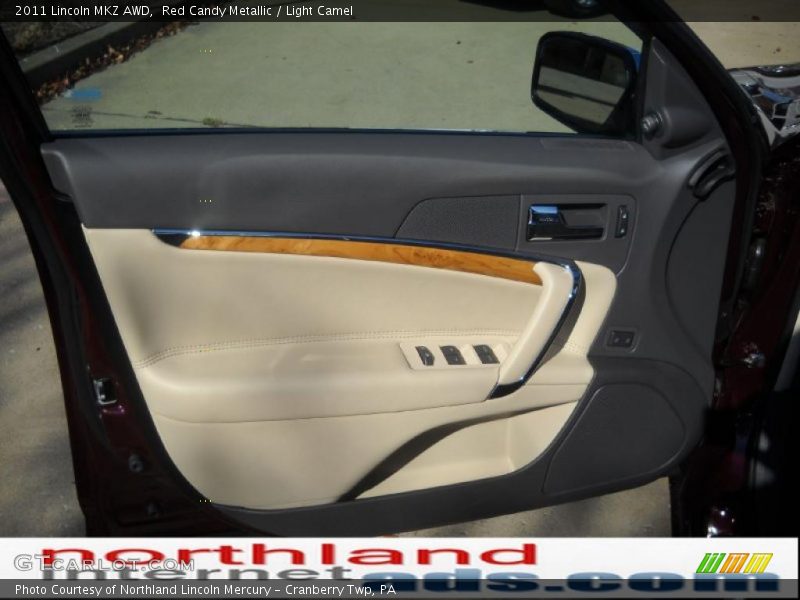 Red Candy Metallic / Light Camel 2011 Lincoln MKZ AWD
