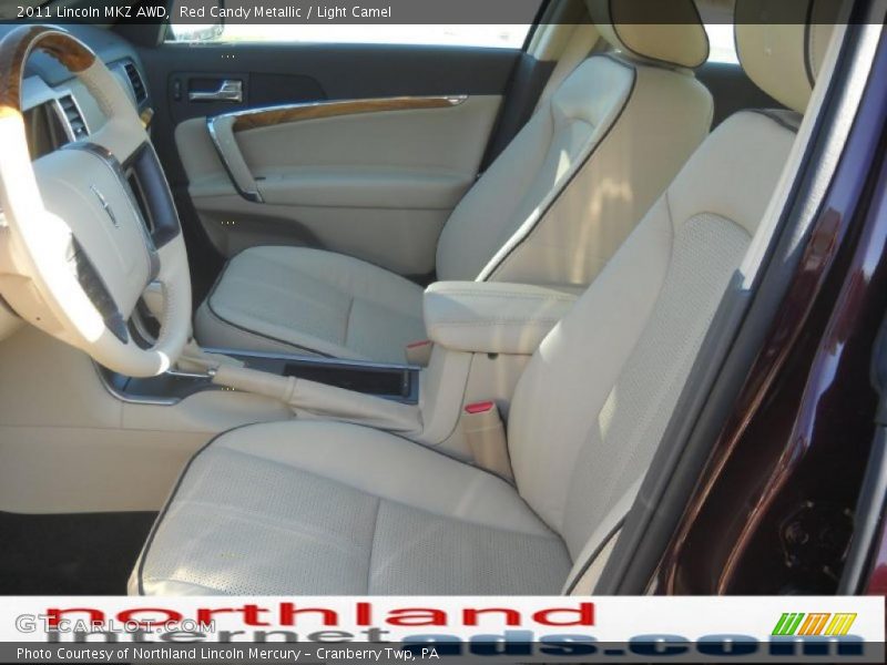 Red Candy Metallic / Light Camel 2011 Lincoln MKZ AWD