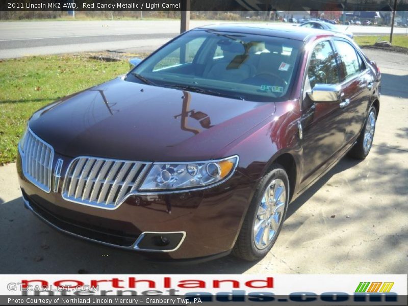 Red Candy Metallic / Light Camel 2011 Lincoln MKZ AWD