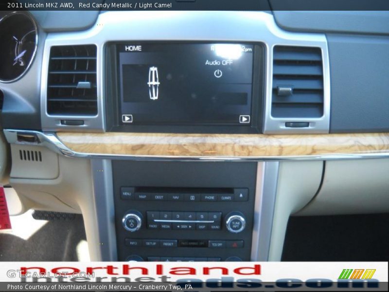 Red Candy Metallic / Light Camel 2011 Lincoln MKZ AWD
