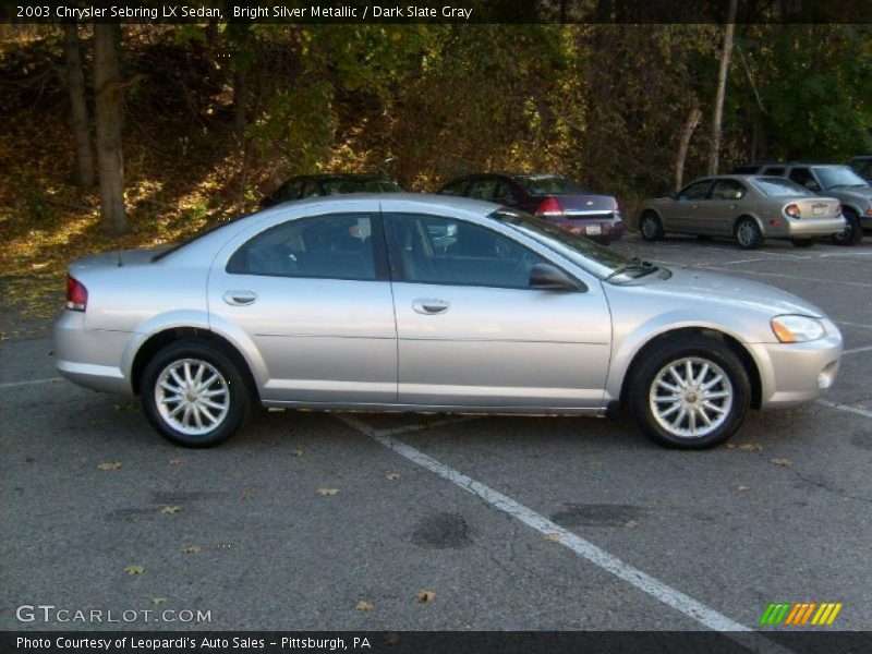 Bright Silver Metallic / Dark Slate Gray 2003 Chrysler Sebring LX Sedan