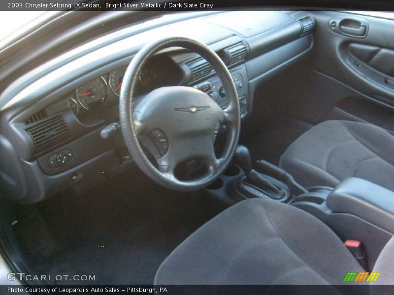 Bright Silver Metallic / Dark Slate Gray 2003 Chrysler Sebring LX Sedan