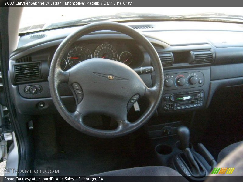 Bright Silver Metallic / Dark Slate Gray 2003 Chrysler Sebring LX Sedan