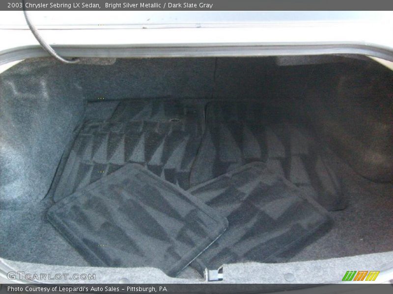 Bright Silver Metallic / Dark Slate Gray 2003 Chrysler Sebring LX Sedan