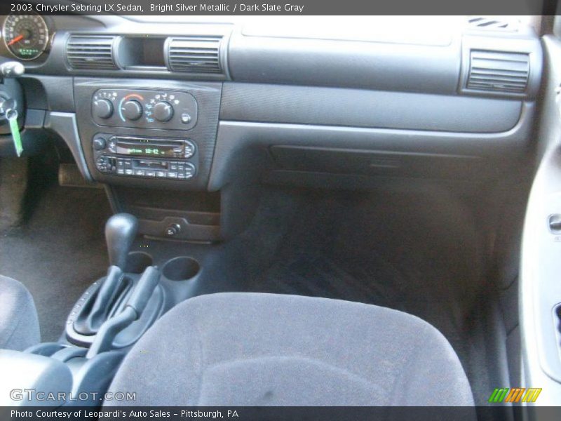Bright Silver Metallic / Dark Slate Gray 2003 Chrysler Sebring LX Sedan