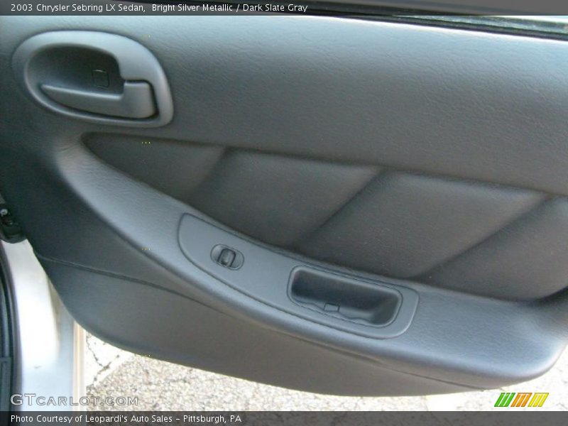 Bright Silver Metallic / Dark Slate Gray 2003 Chrysler Sebring LX Sedan
