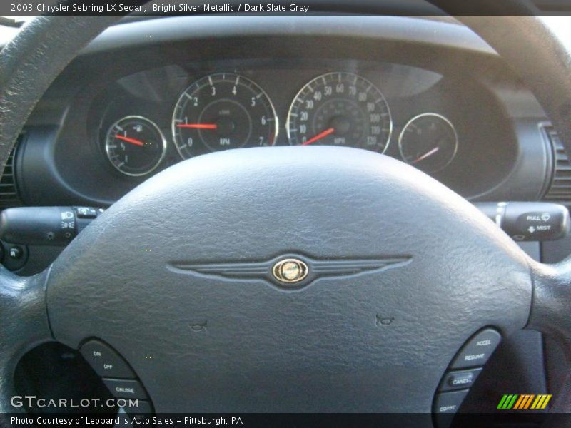 Bright Silver Metallic / Dark Slate Gray 2003 Chrysler Sebring LX Sedan