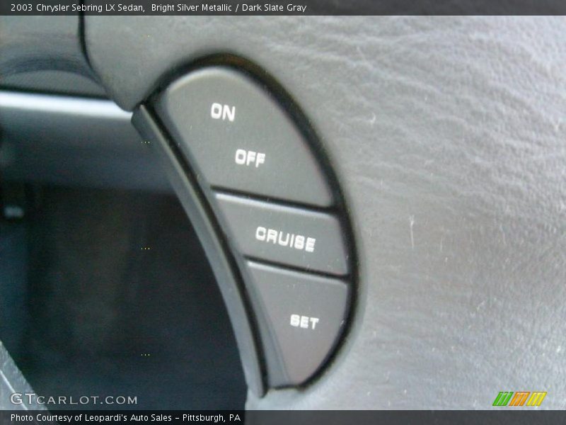 Bright Silver Metallic / Dark Slate Gray 2003 Chrysler Sebring LX Sedan
