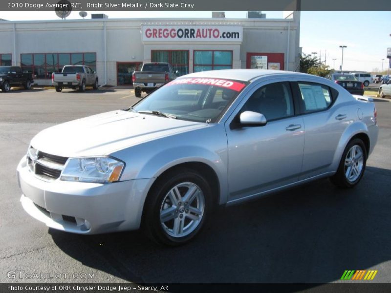Bright Silver Metallic / Dark Slate Gray 2010 Dodge Avenger R/T