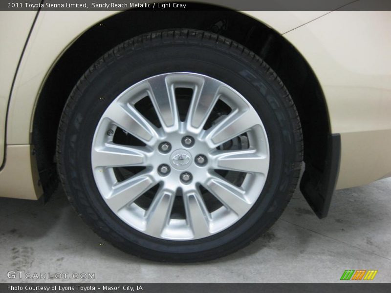 Sandy Beach Metallic / Light Gray 2011 Toyota Sienna Limited