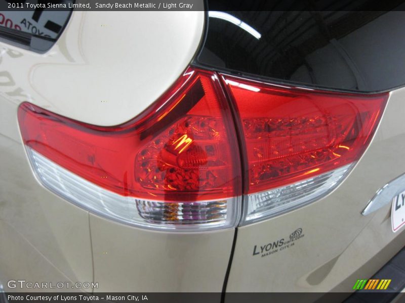 Sandy Beach Metallic / Light Gray 2011 Toyota Sienna Limited