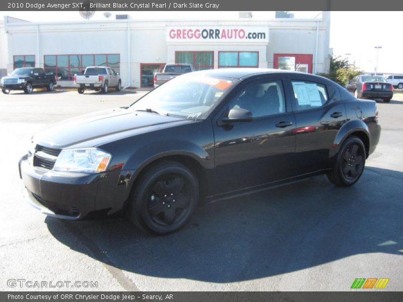 Brilliant Black Crystal Pearl / Dark Slate Gray 2010 Dodge Avenger SXT