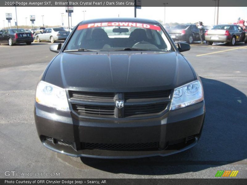 Brilliant Black Crystal Pearl / Dark Slate Gray 2010 Dodge Avenger SXT