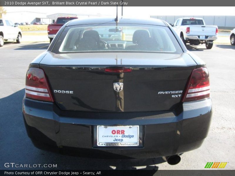 Brilliant Black Crystal Pearl / Dark Slate Gray 2010 Dodge Avenger SXT