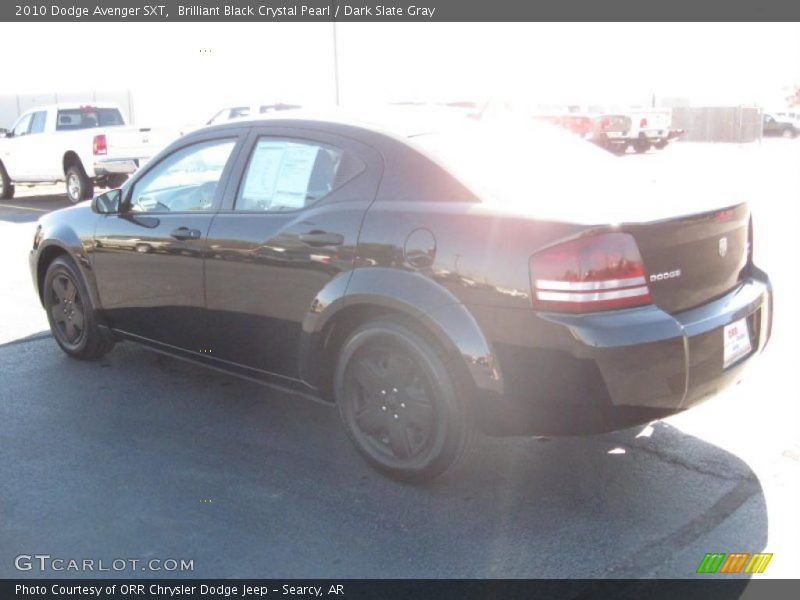 Brilliant Black Crystal Pearl / Dark Slate Gray 2010 Dodge Avenger SXT