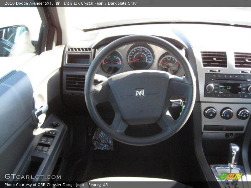 Brilliant Black Crystal Pearl / Dark Slate Gray 2010 Dodge Avenger SXT