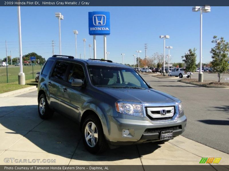 Nimbus Gray Metallic / Gray 2009 Honda Pilot EX