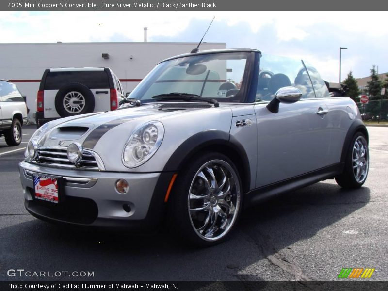 Pure Silver Metallic / Black/Panther Black 2005 Mini Cooper S Convertible