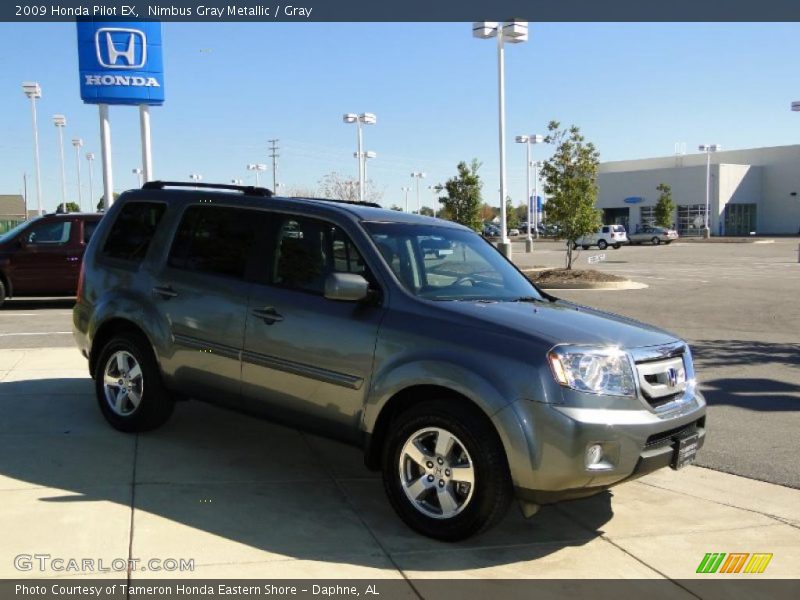 Nimbus Gray Metallic / Gray 2009 Honda Pilot EX