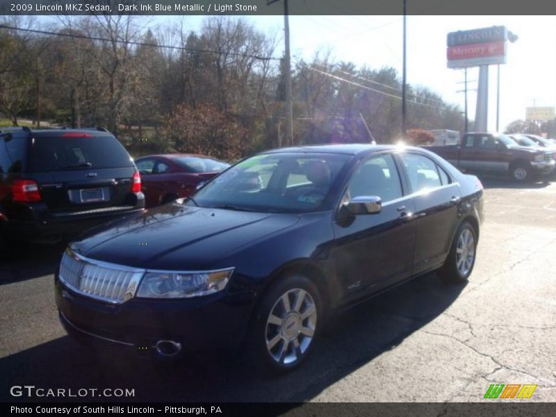 Dark Ink Blue Metallic / Light Stone 2009 Lincoln MKZ Sedan