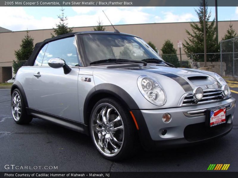 Pure Silver Metallic / Black/Panther Black 2005 Mini Cooper S Convertible