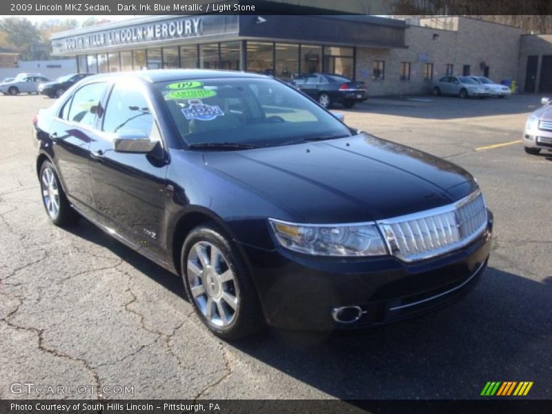 Dark Ink Blue Metallic / Light Stone 2009 Lincoln MKZ Sedan