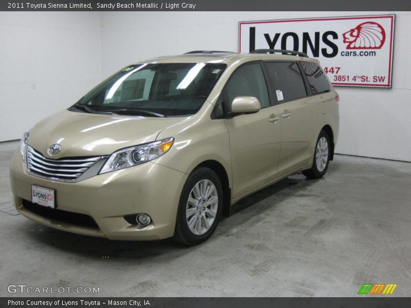Sandy Beach Metallic / Light Gray 2011 Toyota Sienna Limited