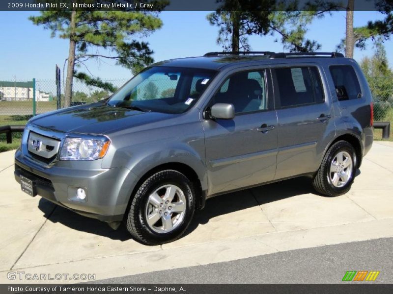 Nimbus Gray Metallic / Gray 2009 Honda Pilot EX