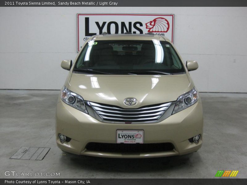 Sandy Beach Metallic / Light Gray 2011 Toyota Sienna Limited
