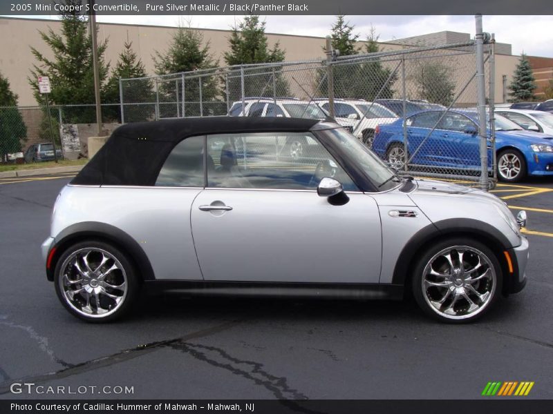 Pure Silver Metallic / Black/Panther Black 2005 Mini Cooper S Convertible