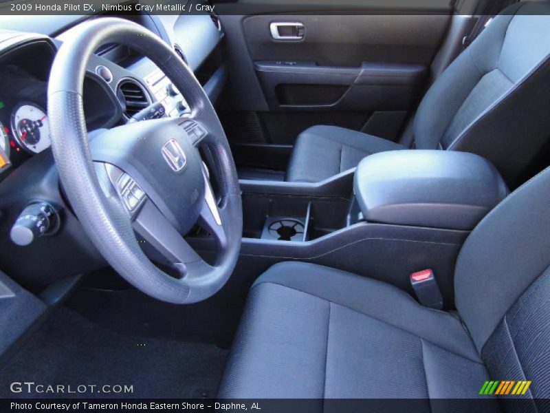 Nimbus Gray Metallic / Gray 2009 Honda Pilot EX