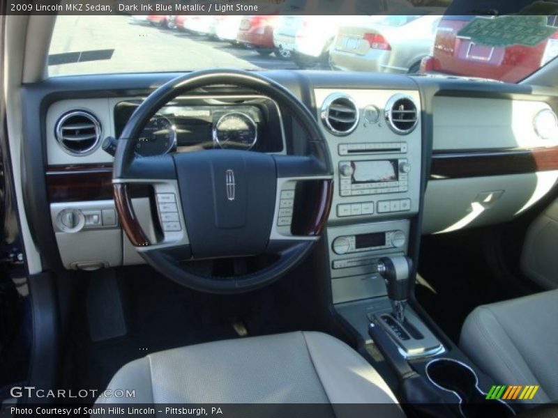 Dark Ink Blue Metallic / Light Stone 2009 Lincoln MKZ Sedan