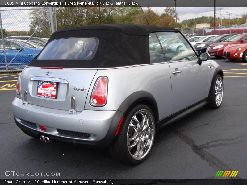 Pure Silver Metallic / Black/Panther Black 2005 Mini Cooper S Convertible