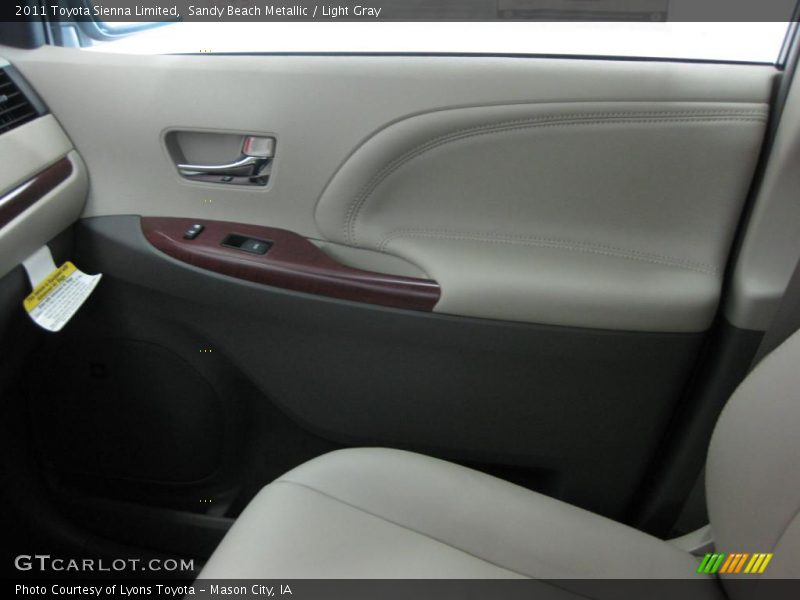 Sandy Beach Metallic / Light Gray 2011 Toyota Sienna Limited