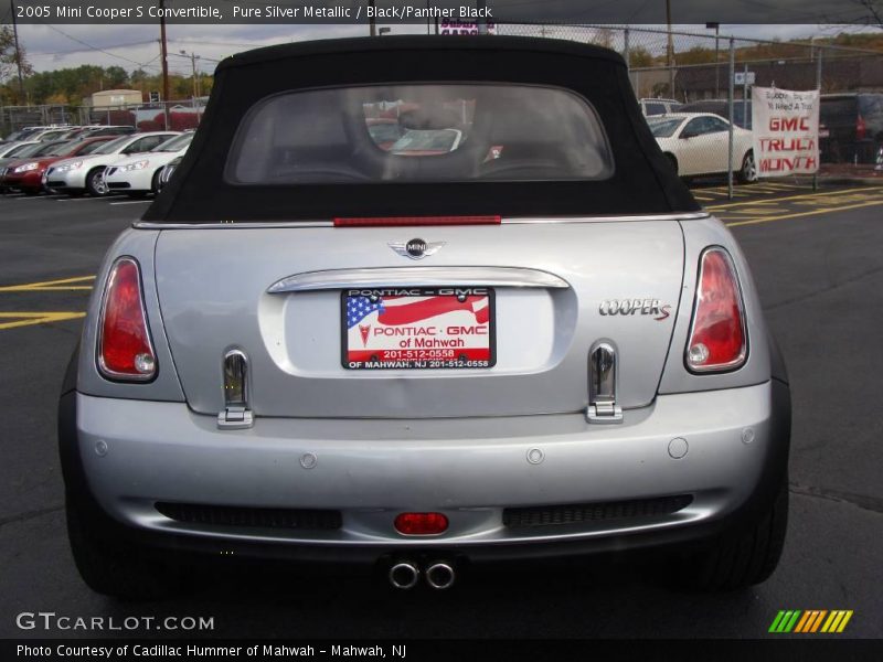 Pure Silver Metallic / Black/Panther Black 2005 Mini Cooper S Convertible