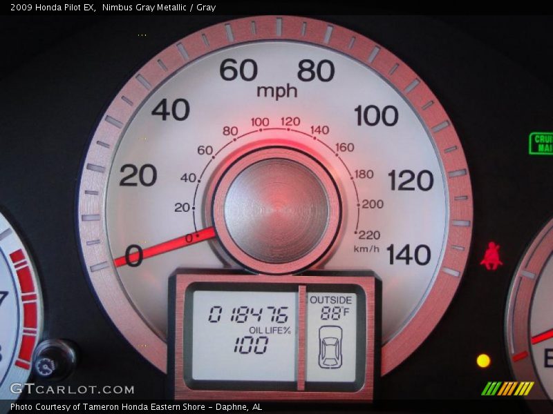 Nimbus Gray Metallic / Gray 2009 Honda Pilot EX