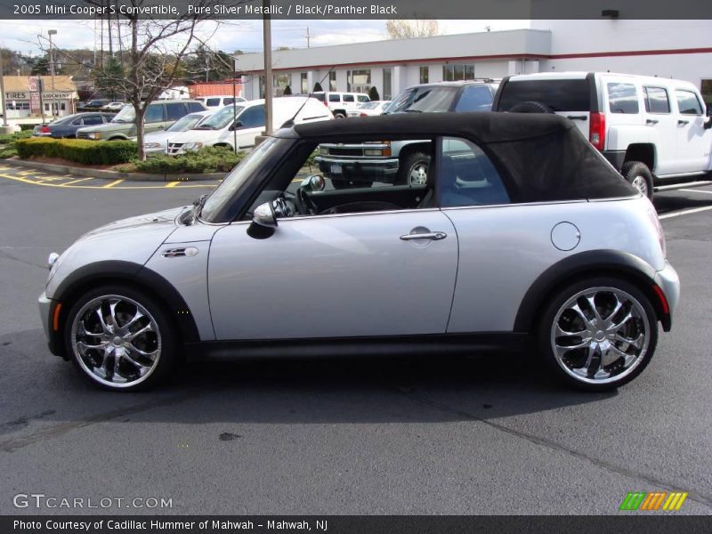 Pure Silver Metallic / Black/Panther Black 2005 Mini Cooper S Convertible